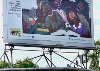 How Roxbury artists are fostering hope with the help of a billboard
