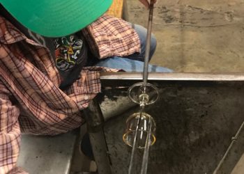 Students ‘Blown Away’ by the art of glass flock to local schools