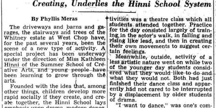 Learning to Grow Through the Arts and Through Creating, Underlies the Hinni School System