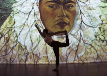 Take a yoga class among soaring works of art