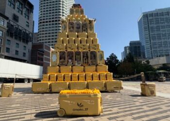 South Station art installation made of coolers explained